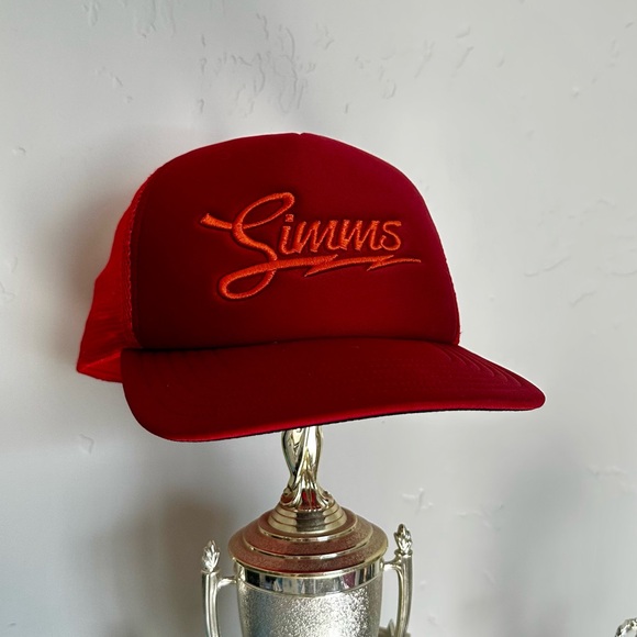 Simms Red Fly Fishing Hat - Picture 1 of 4